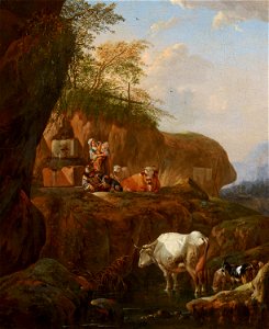 Italian Landscape by Johann Friedrich Roos Mauritshuis 280