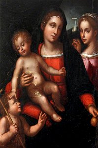 Italian (Emilian) School - Madonna and Child with the Infant John the Baptist and the Magdalen - 987430 - National Trust