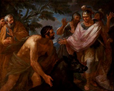 Italian School - Hercules Terrifying King Eurytheus with the Erymanthian Boar - 108842 - National Trust
