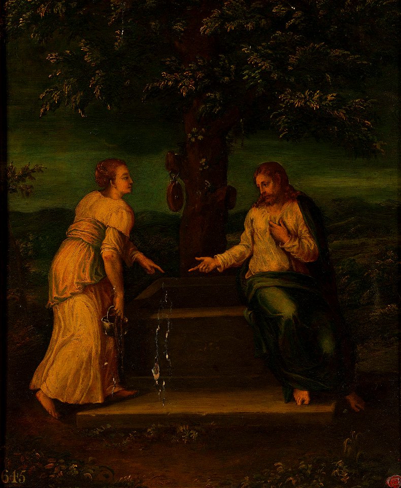Italian School, Veneto (c. 1550-1560) - Christ and the Woman of Samaria (after Michelangelo) - RCIN 402679 - Royal Collection