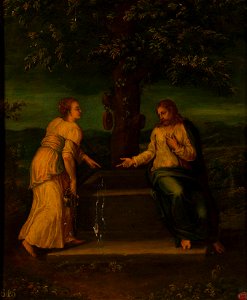 Italian School, Veneto (c. 1550-1560) - Christ and the Woman of Samaria (after Michelangelo) - RCIN 402679 - Royal Collection