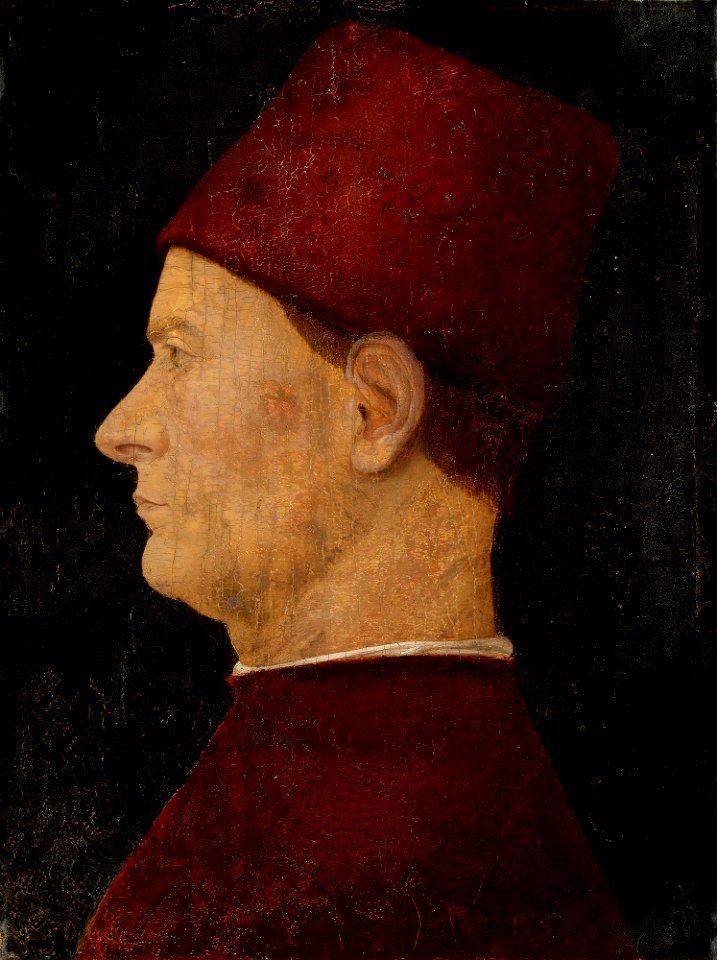 Italian School, Ferrarese (c. 1470-80) - Portrait of a Man with a Red Hat 1470s, RCIN 406136