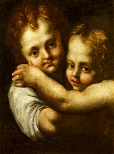 Italian (Parmesan) School (attributed to) - Two Children Embracing - 732332 - National Trust