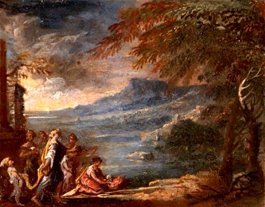 Italian School - Moses Found in the Bulrushes - 353040 - National Trust