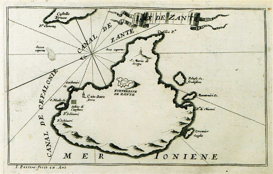 Isle de Zante - Peeters Jacob - 1690