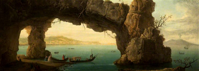 Italian School - The Bay of Naples, Seen through a Grotto - 499996 - National Trust