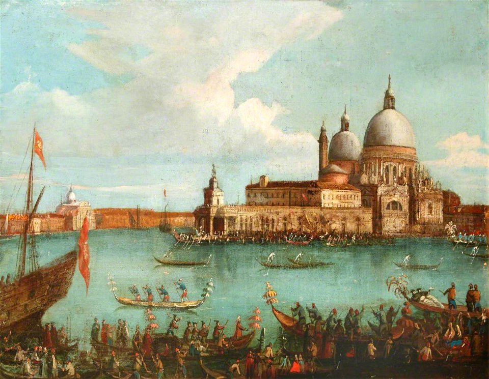 Italian (Venetian) School - A Regatta at the Entrance to the Grand Canal - 1548068 - National Trust