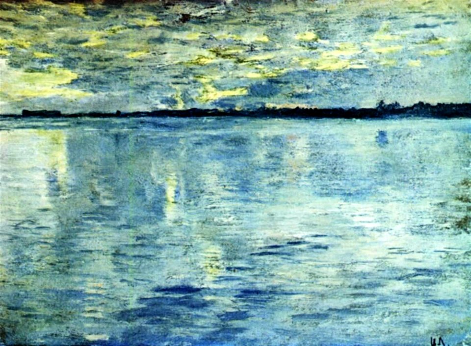 Issac Levitan - Lake evening