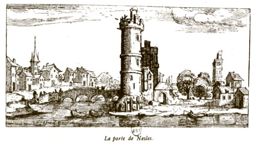 Israël Silvestre, Vues de Paris 130b La porte de Nesle
