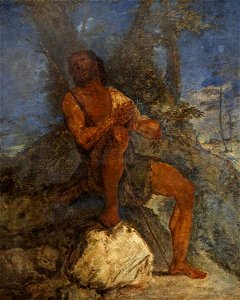 Italian (Venetian) School (attributed to) - Saint John the Baptist Praying in the Wilderness - 730844 - National Trust