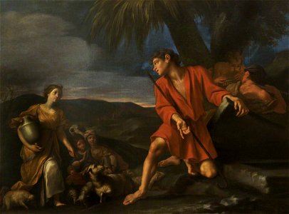 Italian (Bolognese) School - Jacob and Rachel at the Well - 1298183 - National Trust