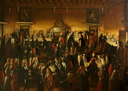 Italian (Venetian) School - The Ridotto during Carnival (Gaming-House in Venice) - 222814 - National Trust