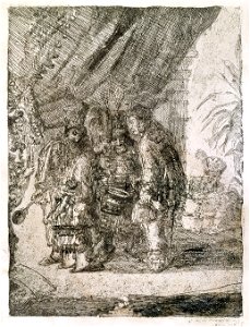 Iston, Pouffamatus, Cracozie en Transmouffe, beroemde Perzische geneesheren, onderzoeken de stoelgang van Darius na de slag van Arabela, James Ensor, MSK Gent, 1998-B-6-1 (T6)