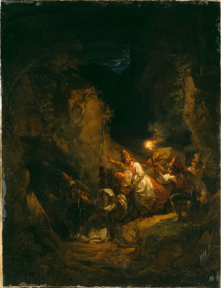 Italian Bandits Abducting Some Women (Alexander Lauréus) - Nationalmuseum - 17993