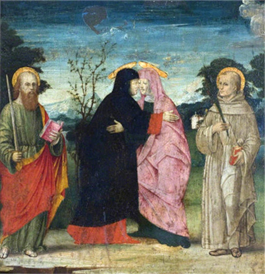 Italian (Veronese) School (attributed to) - The Visitation with Saint Paul and a Franciscan Martyr Saint - 597917 - National Trust