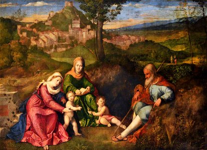 Italian (Venetian) School - The Holy Family with Saint Elizabeth and Saint John the Baptist - 1298248 - National Trust