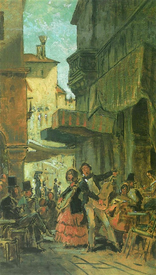 Italienische Strassensaenger (Carl Spitzweg)