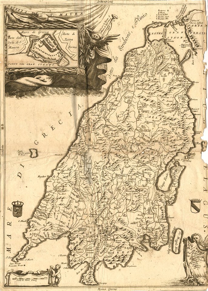 Isola di SMaura - Coronelli Vincenzo - 1688