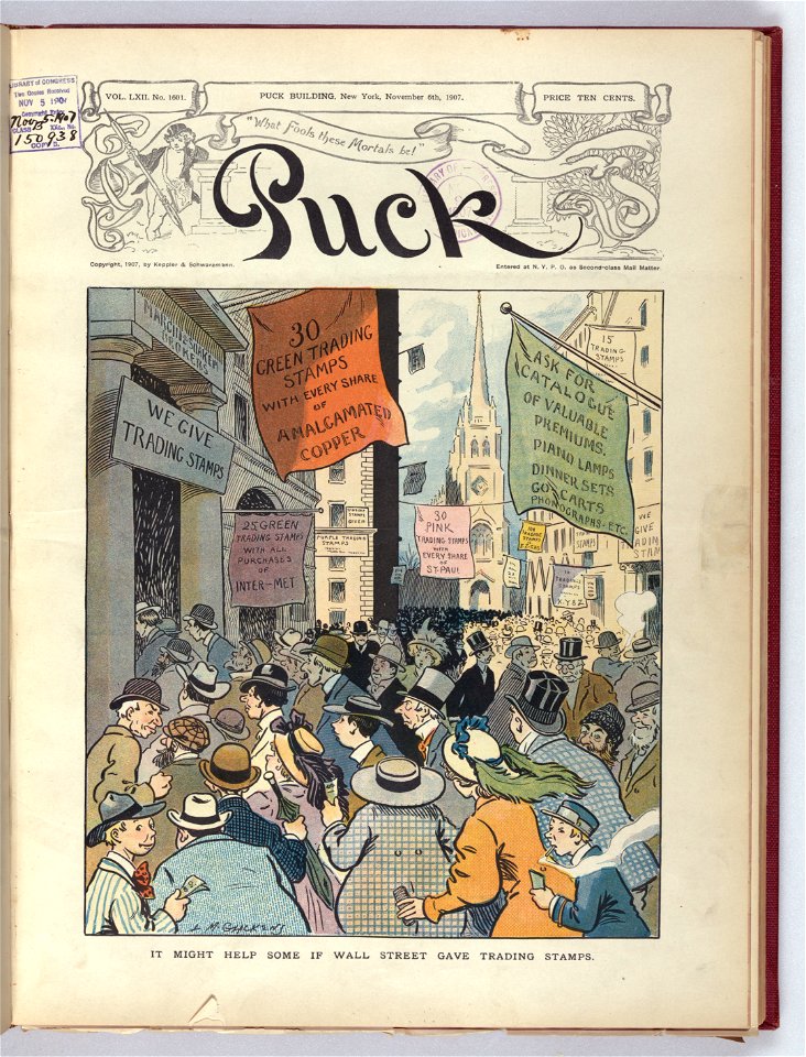 It might help some if Wall Street gave trading stamps - L.M. Glackens. LCCN2011647252