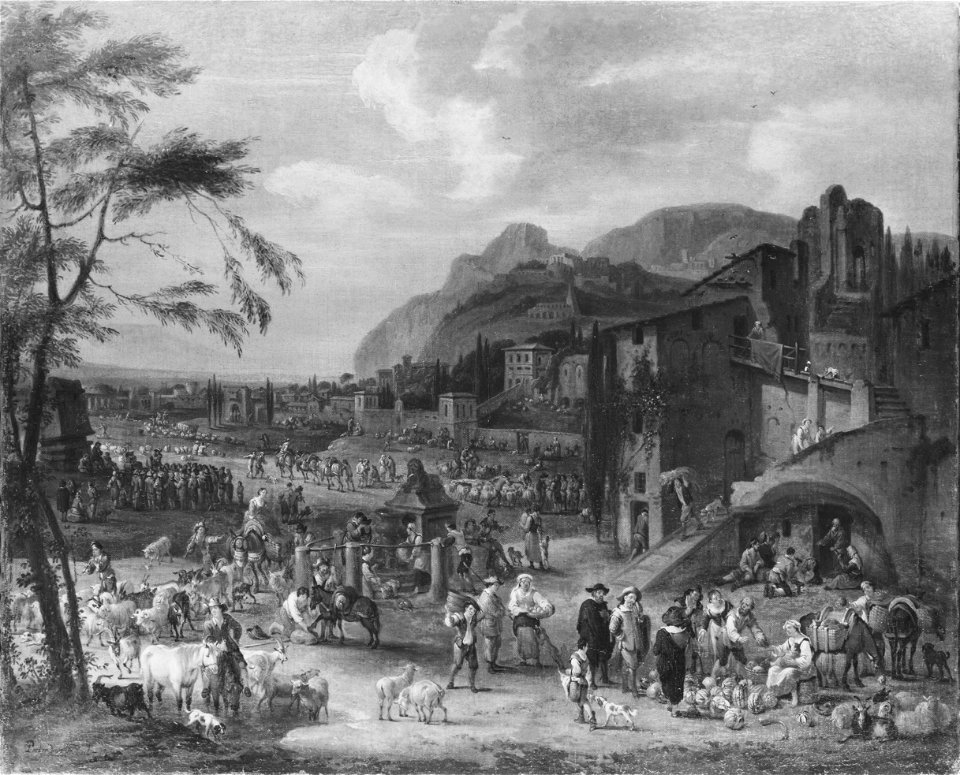 Italian Market (Peeter van Bredael) - Nationalmuseum - 17363