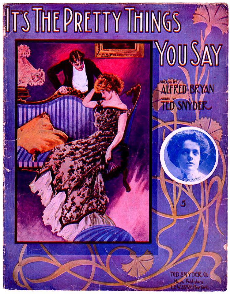 It's the pretty things you say 1908 - Free Stock Illustrations | Creazilla