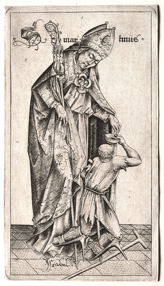 Israhel van Meckenem (German, c. 1440-1503) - St. Martin - 1965.252 - Cleveland Museum of Art