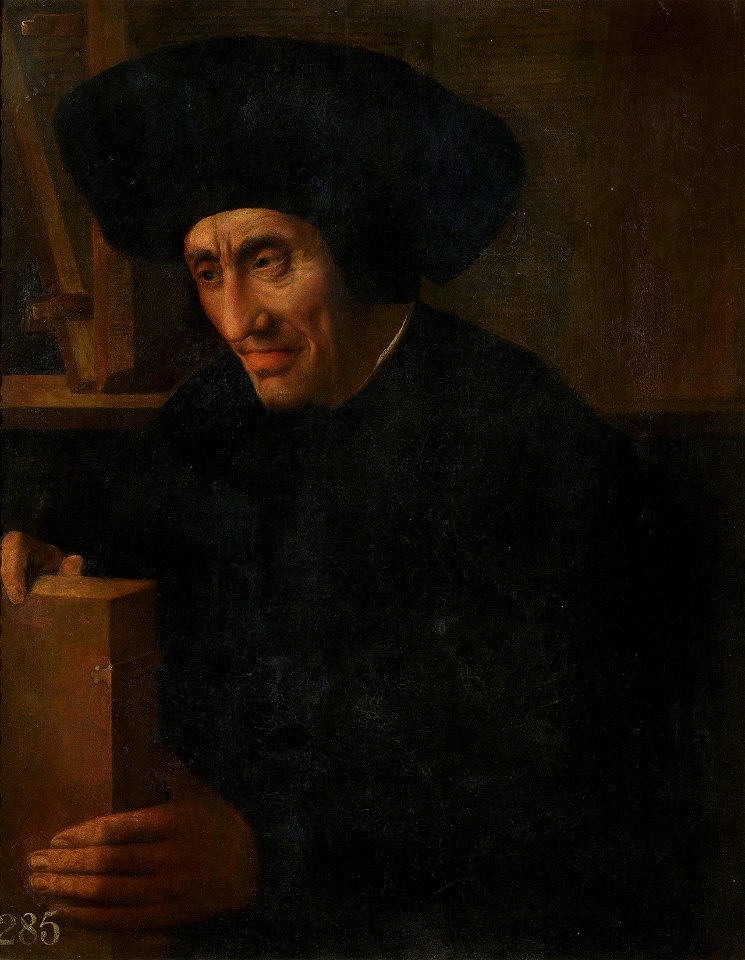 Italian School, North Italian (c. 1550) - Portrait of an Old Man with Books - RCIN 406112 - Royal Collection