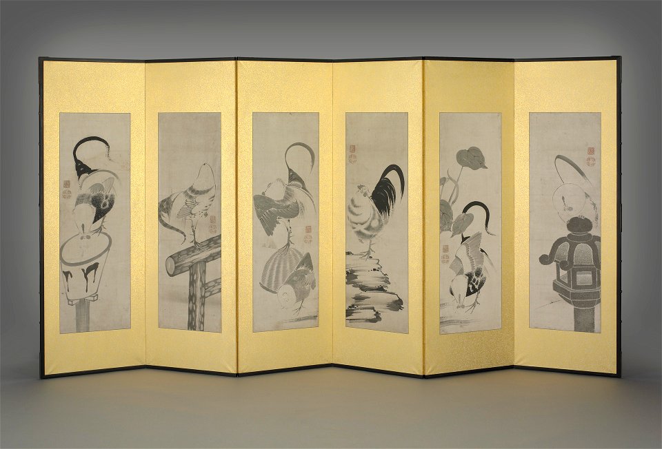 Ito Jakuchu - Chicken - 2006.210.9 - Yale University Art Gallery