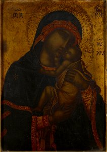 Italo-Byzantine (Italian or Netherlandish School^) - The Virgin of Tenderness (Copy of 'The Cambrai Madonna') - RCIN 403494 - Royal Collection