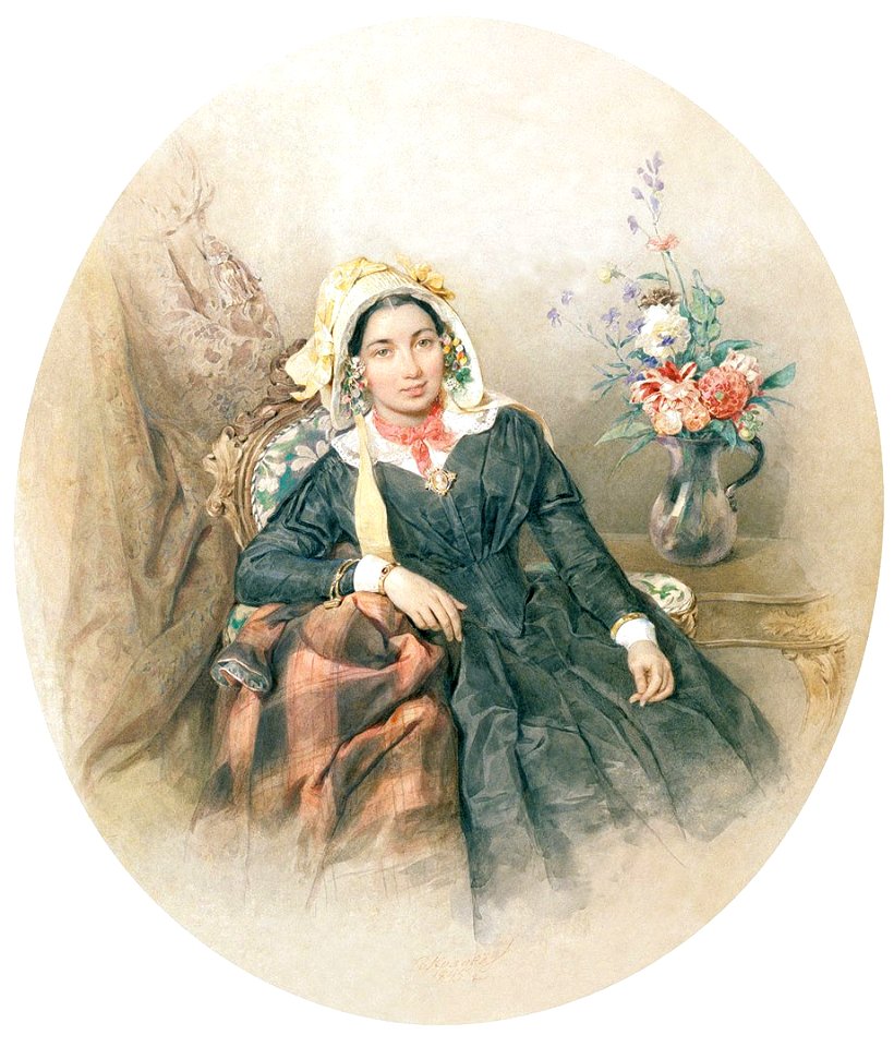 Iuliana Ivanovna Clodt von Jürgensburg (by P. Sokolov)