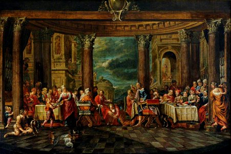 Italo-Flemish School - Mary Magdalen Washing Christ's Feet in the House of Simon Levi - 221373 - National Trust