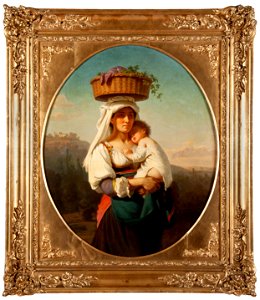 Italiensk moder med barn (Amalia Lindegren) - Nationalmuseum - 97313