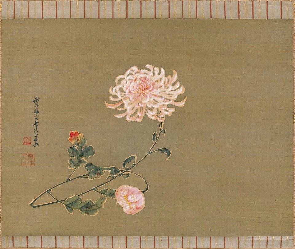 Itō Jakuchū 伊藤若冲 - Chrysanthemum - 1985.661 - Harvard Art Museums