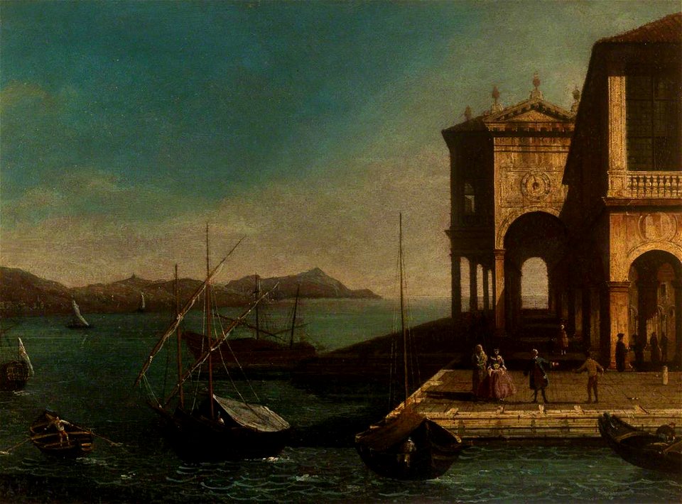 Italian (Venetian) School - A Capriccio of an Island - 1507742 - National Trust