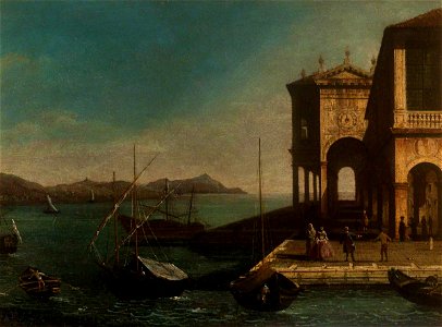 Italian (Venetian) School - A Capriccio of an Island - 1507742 - National Trust