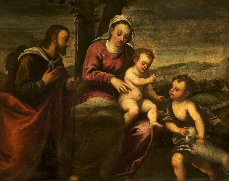 Italian (Venetian) School - The Madonna and Child with the Infant Saint John the Baptist and Saint James the Greater - 1298260 - National Trust