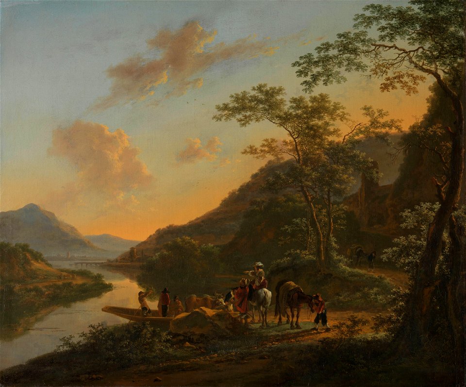Italiaans landschap met overzetveer Rijksmuseum SK-A-52