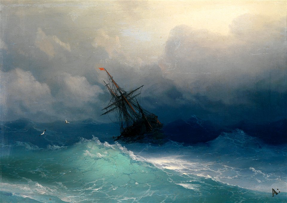 Ivan Aivazovsky - Ship on Stormy Seas