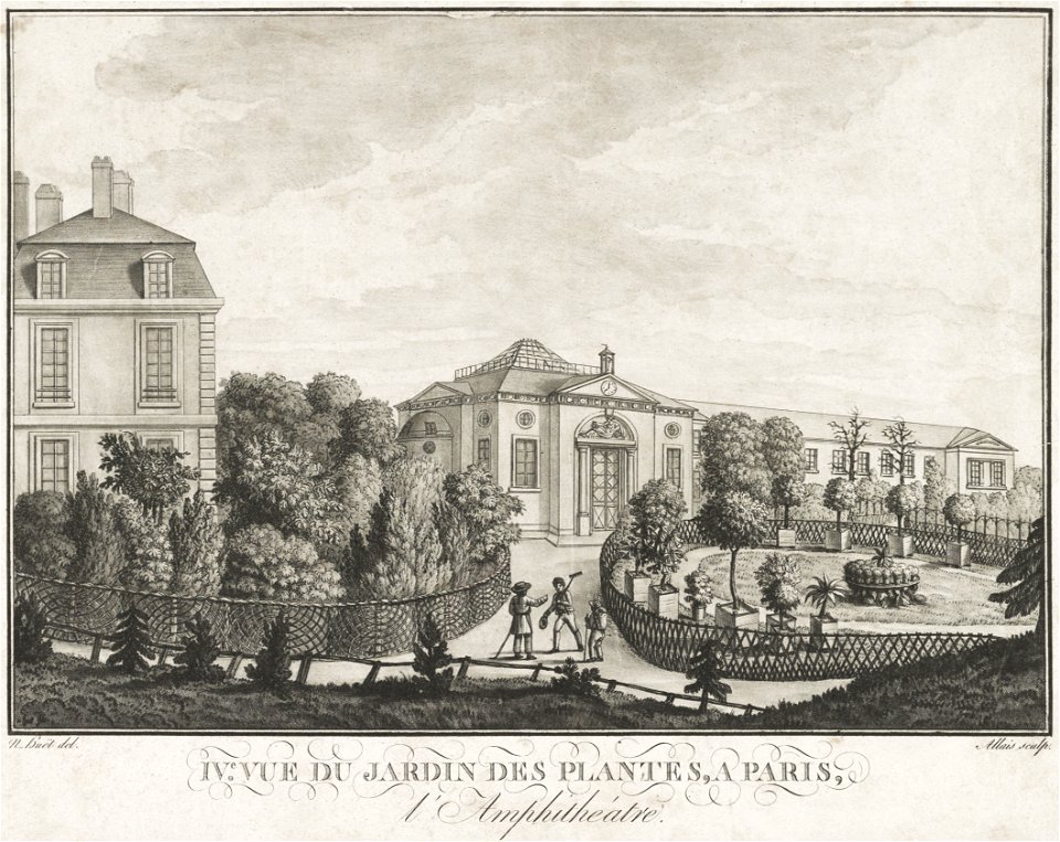 IV.e vue du jardin des plantes, a Paris