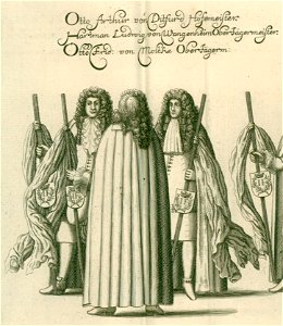 Iusta Funebria Serenissimo Principi Joanni Friderico Brunsvicensium Et Luneburge ... Platte (58-60) Otto Arthur von Ditfurd, Hartman Ludwig von Wangenheim, Otto Frid. von Moltke