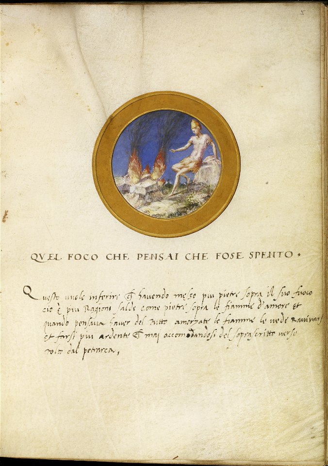 Italian - Leaf from Emblem Book - Walters W4765R - Open Obverse
