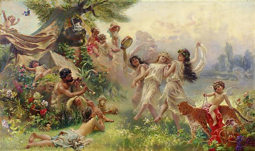 Happy Arcadia by Konstantin Makovsky
