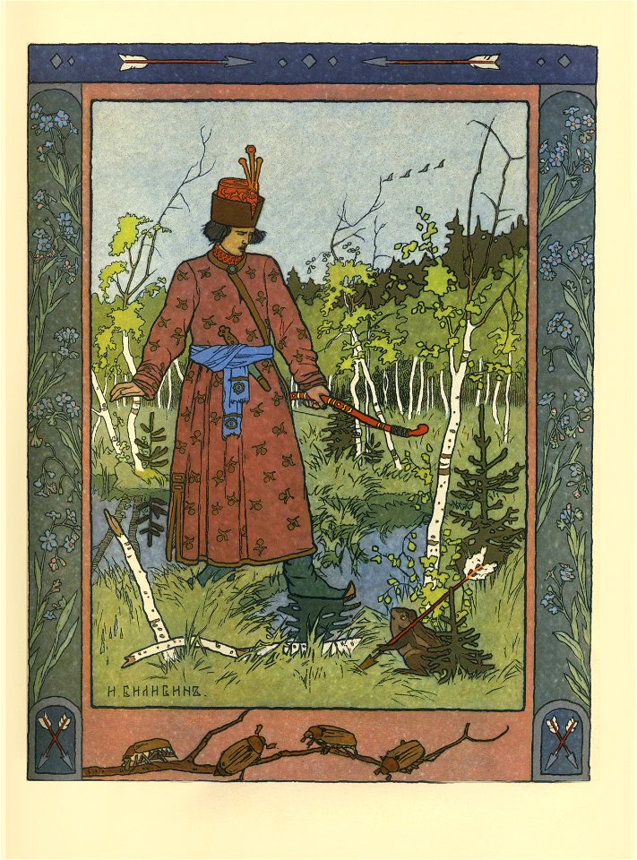 Ivan Bilibin - the-prince-and-the-frog-1900