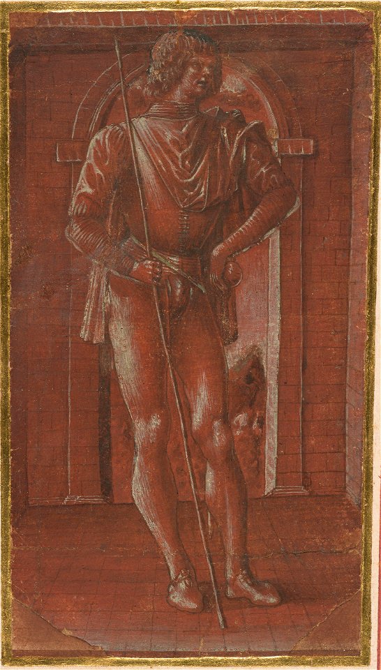 Italian School - Standing Youth, Holding a Spear, I, 92