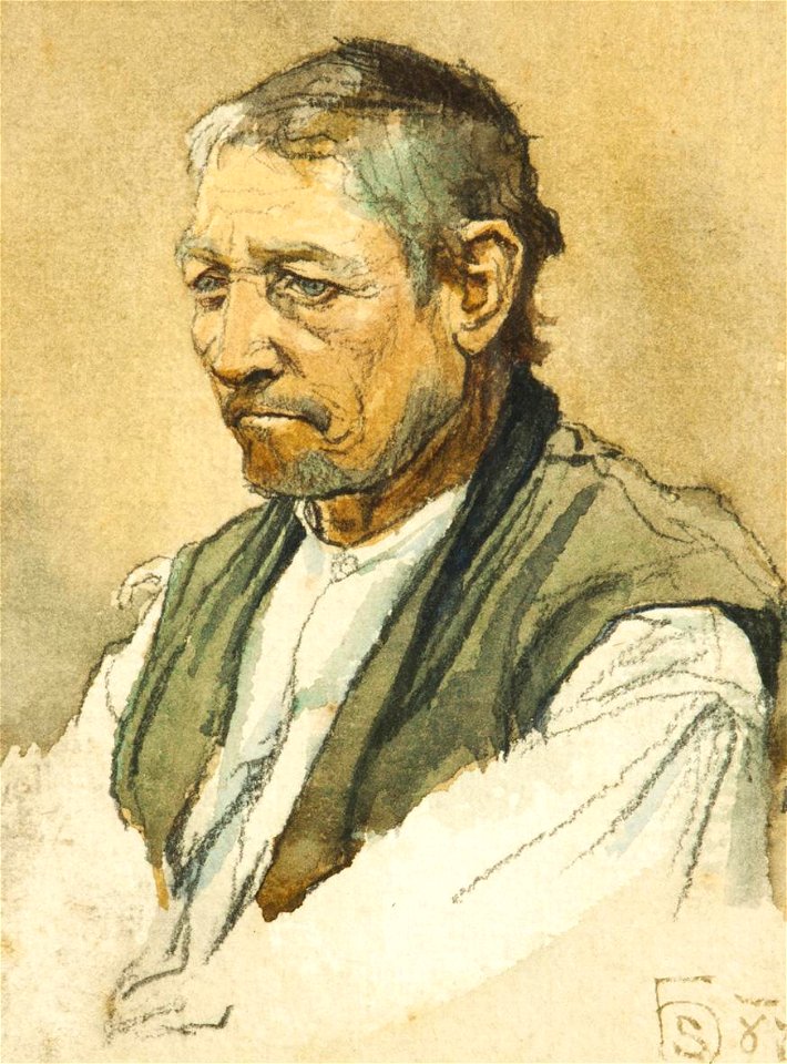 Hanus Schwaiger Studie eines Mannes 1887