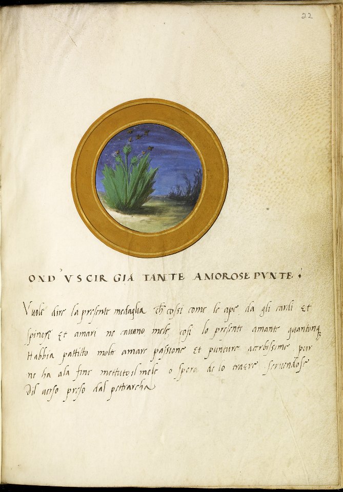 Italian - Leaf from Emblem Book - Walters W47622R - Open Obverse