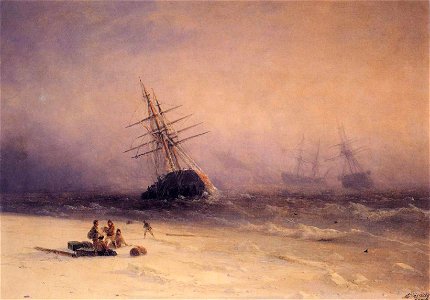 Ivan Constantinovich Aivazovsky - Shipwreck in the North Sea