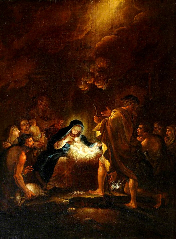 Italian School (possibly) - Adoration of the Shepherds - 290228 - National Trust