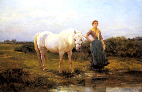 Hardy Heywood - Noonday Taking A Horse To Water 1877