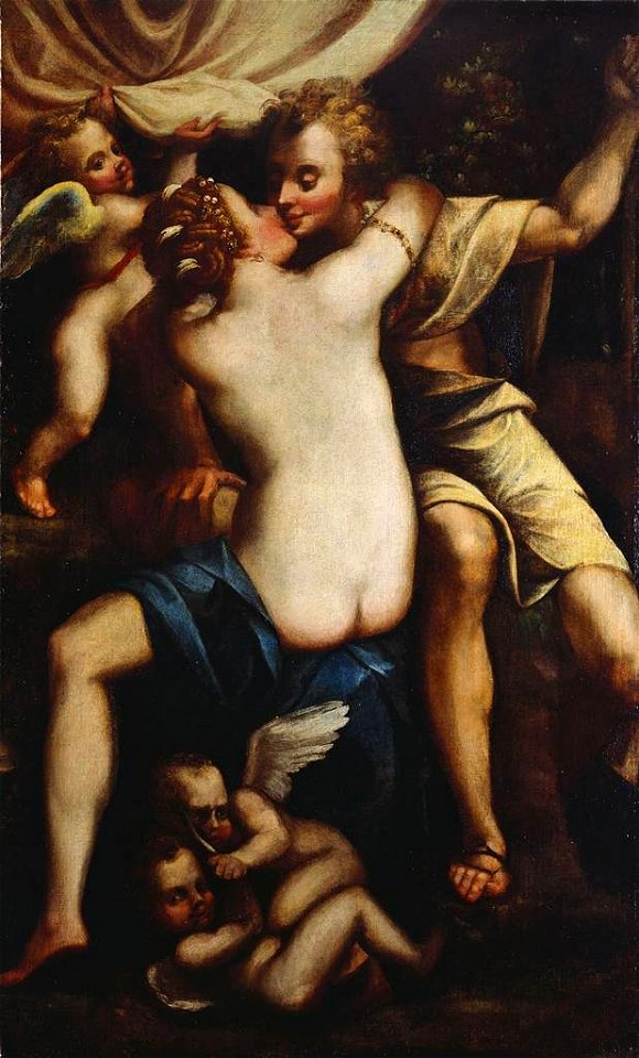 Italian School, Emilian (c. 1600) - Venus and Adonis Embracing - RCIN 406050 - Royal Collection